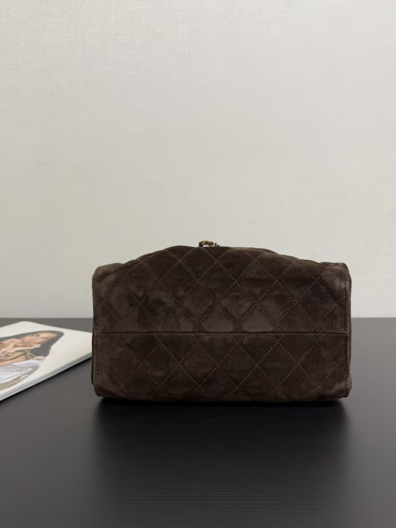 Saint Laurent Large Niki Rouan Fur Chain Bag