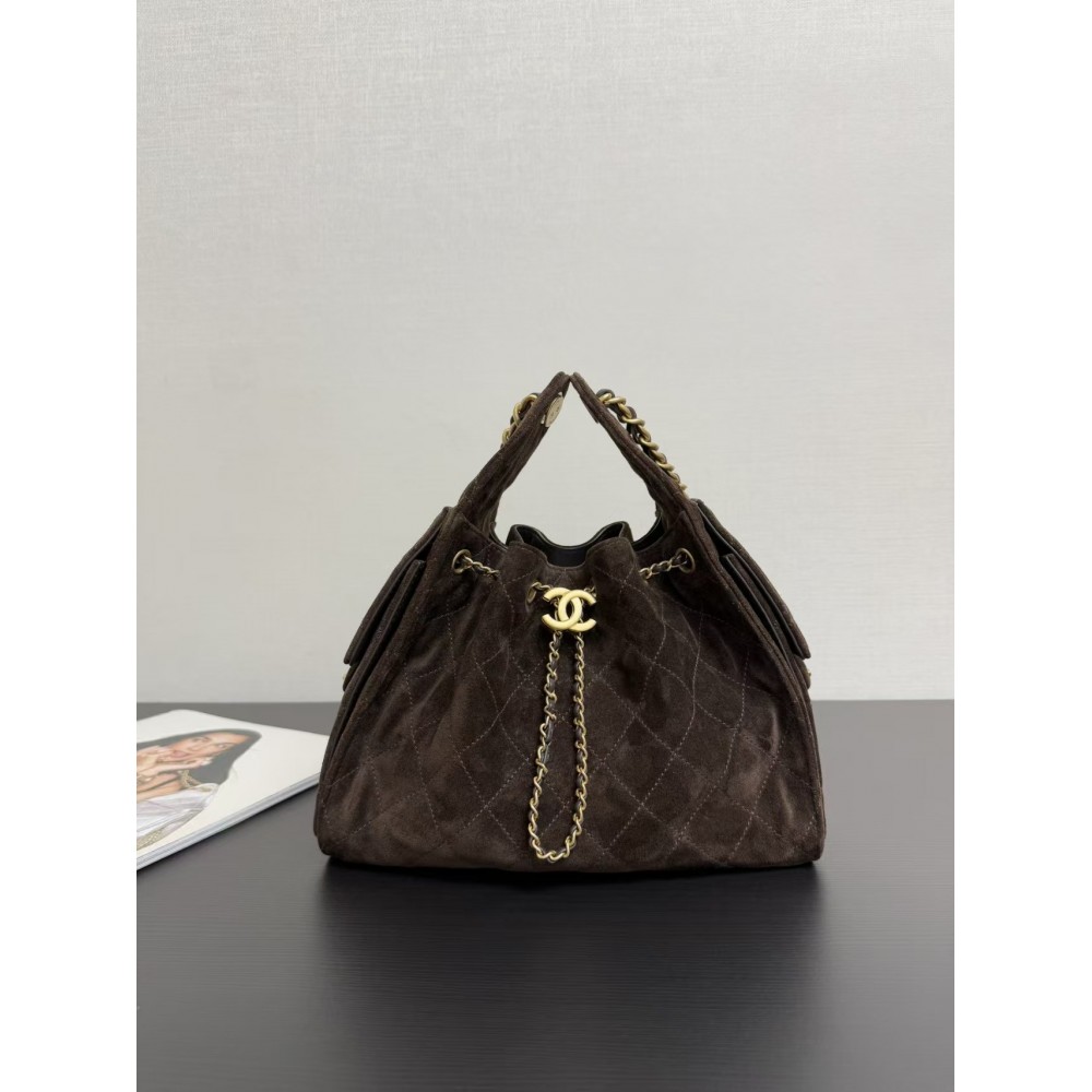 Saint Laurent Large Niki Rouan Fur Chain Bag