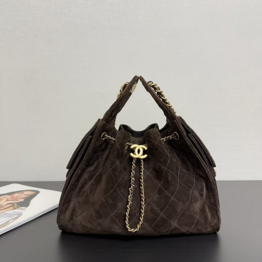 Saint Laurent Large Niki Rouan Fur Chain Bag