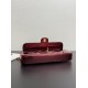Chanel 25K chain runway tote bag Burgundy