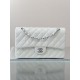 Chanel white Jumbo DoubleFlap Caviar Bag 