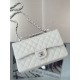 Chanel white Jumbo DoubleFlap Caviar Bag 