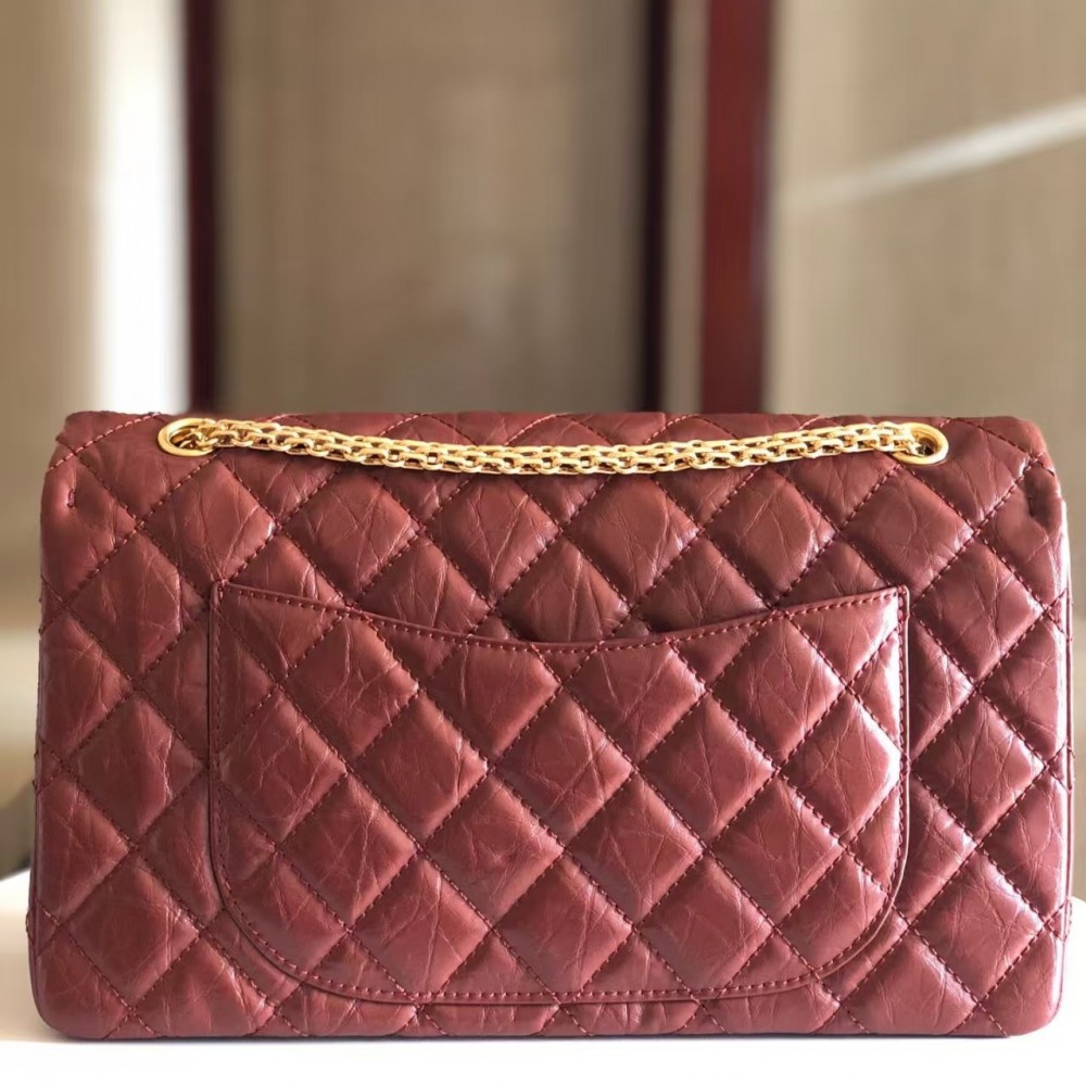 Chanel 2.55 Medium Reissue in burgundy