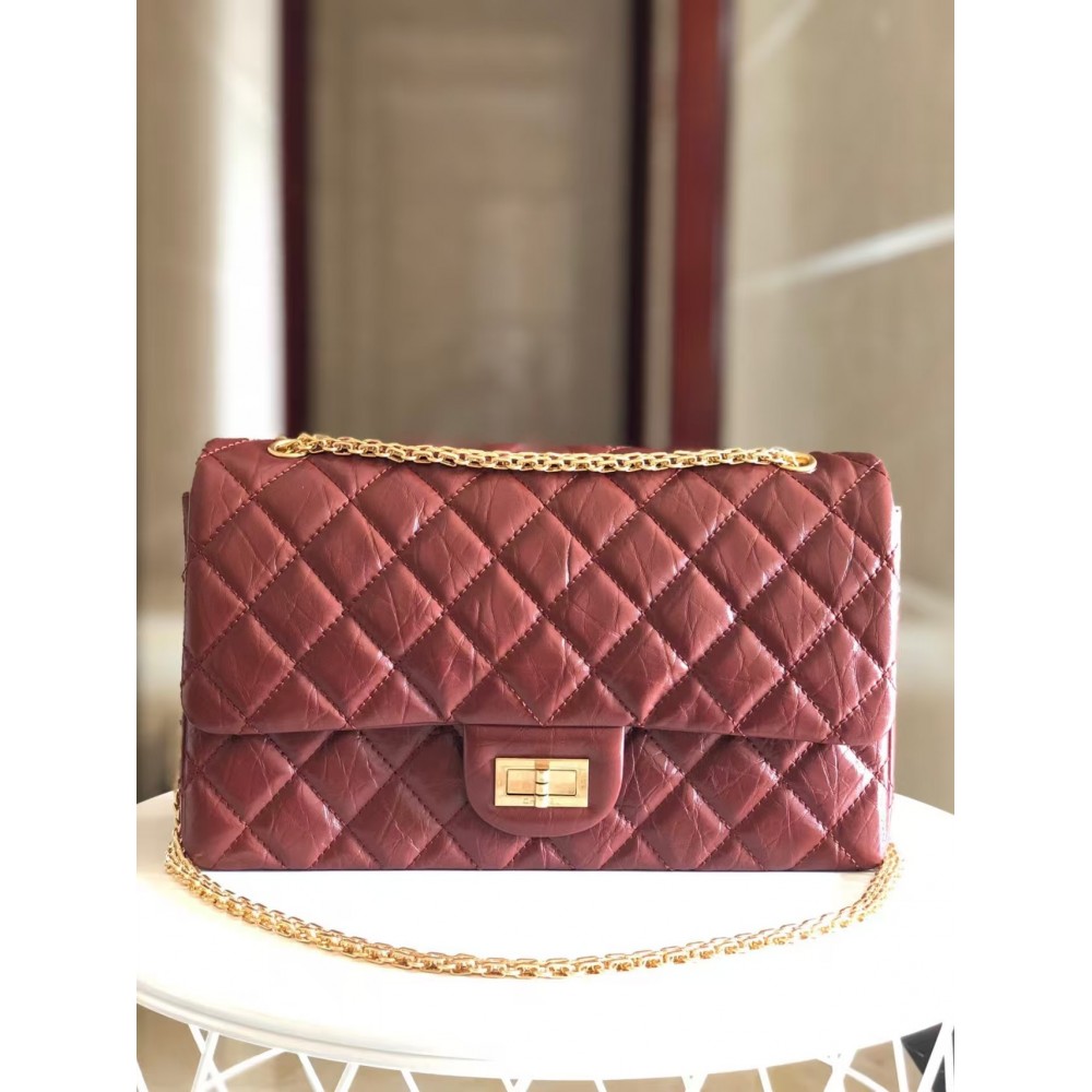 Chanel 2.55 Medium Reissue in burgundy