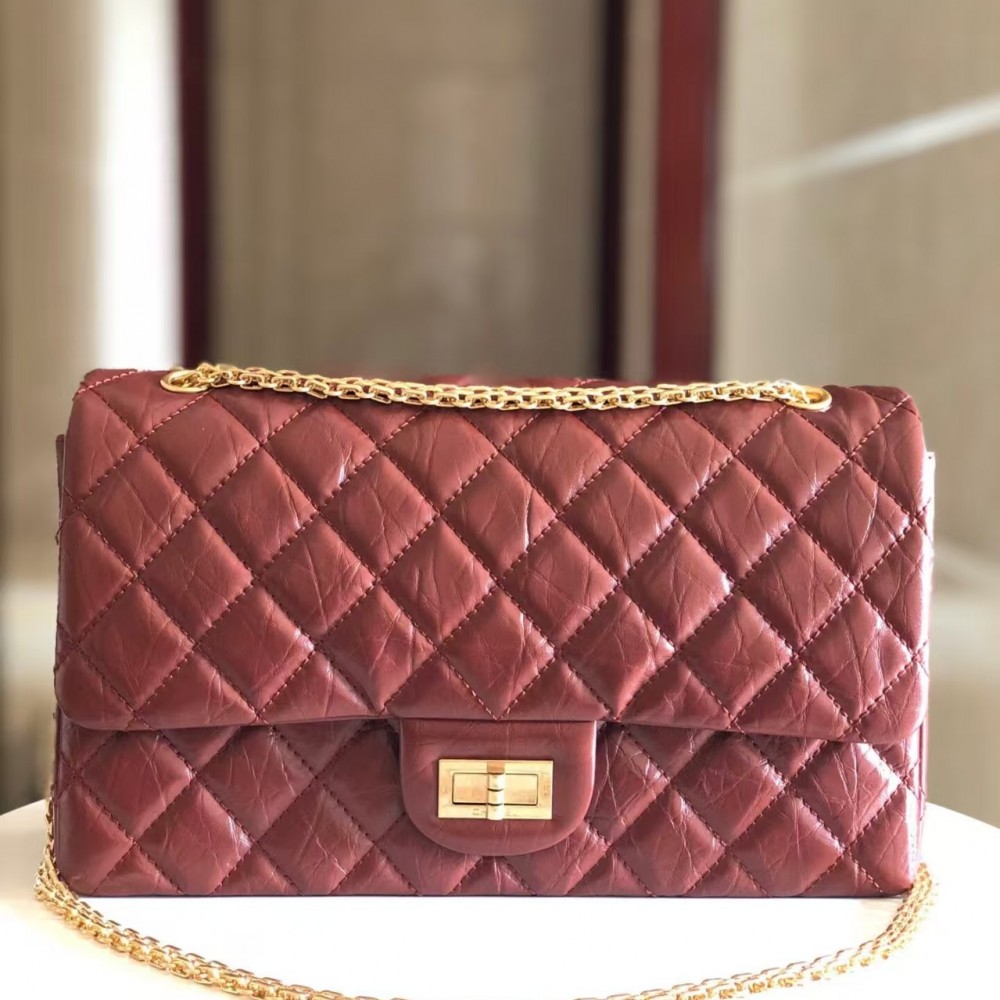 Chanel 2.55 Medium Reissue in burgundy