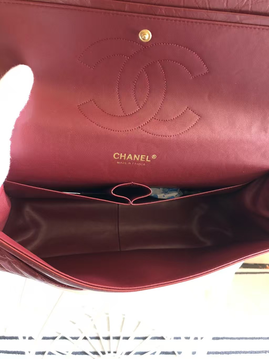Chanel 2.55 Medium Reissue in burgundy