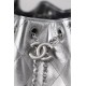 Chanel Metallic Silver Chanel 25 Mini Bag