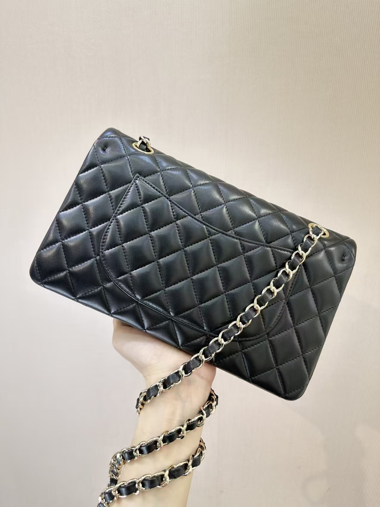 Chanel Classic Flap lambskin Medium Double Flap Black