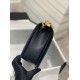 Chanel Large BOY CHANEL Handbag Grained Caviar & Gold-Tone Metal Black Medium