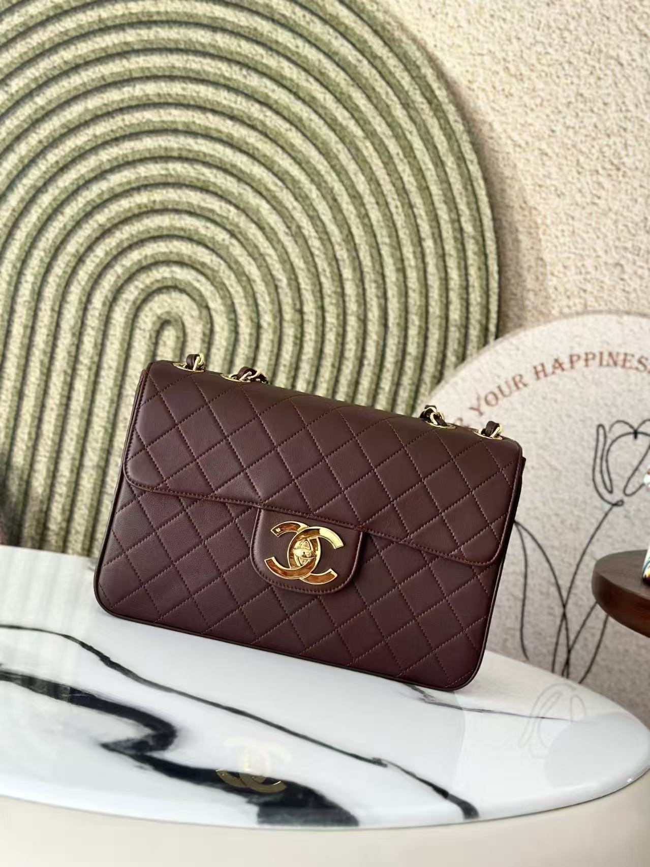Chanel Classic Flap Bag Burgundy