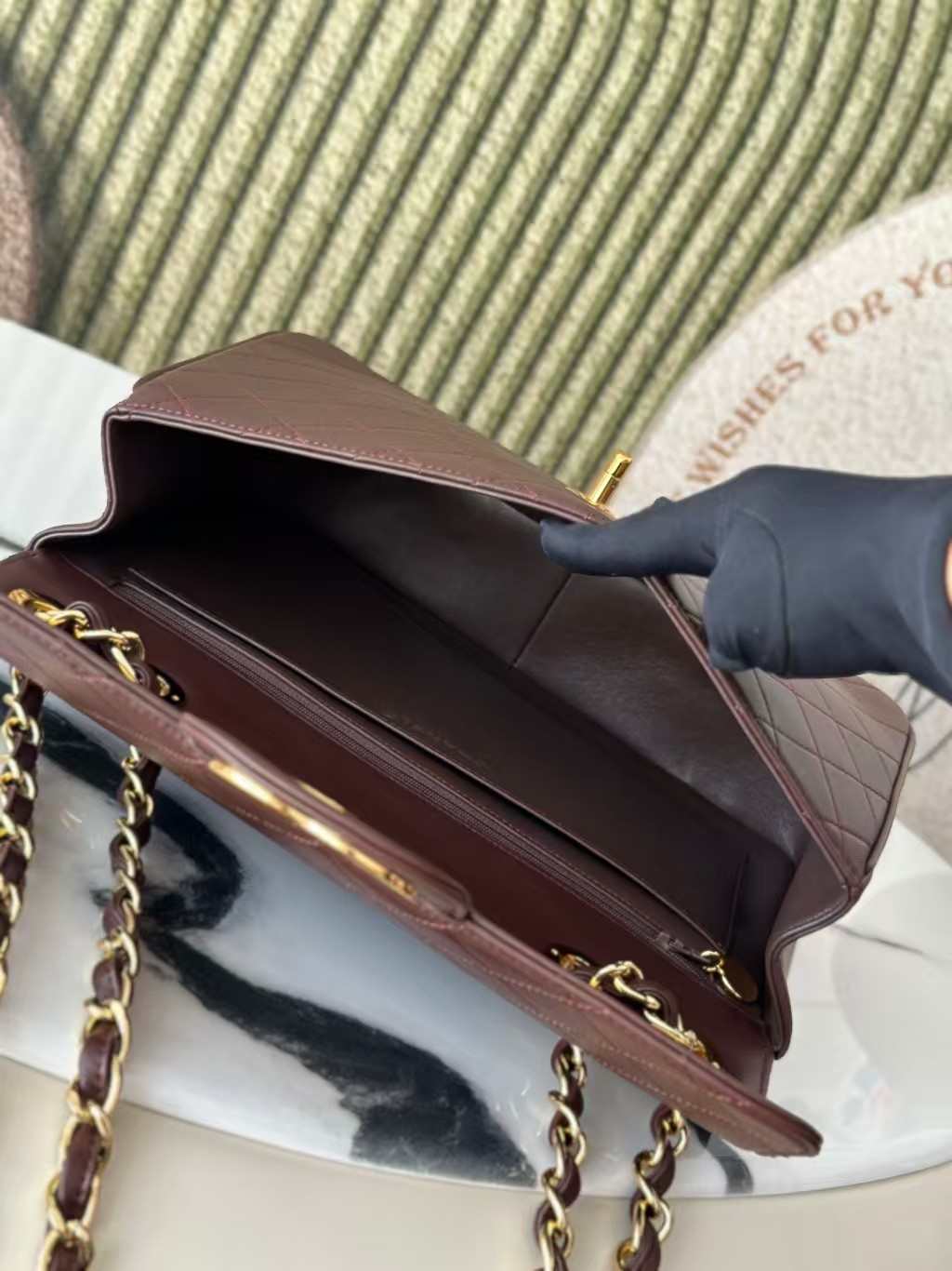 Chanel Classic Flap Bag Burgundy