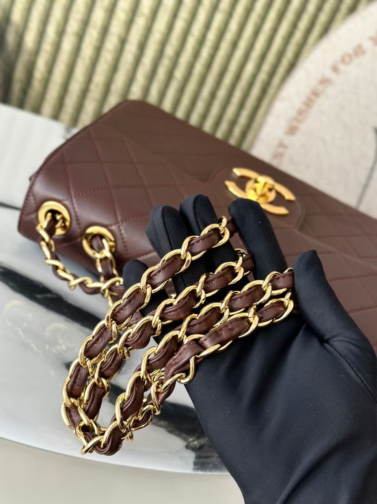 Chanel Classic Flap Bag Burgundy