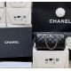 Chanel Caviar Quilted Barrel Clutch With Chain Black Bag