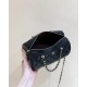 Chanel Caviar Quilted Barrel Clutch With Chain Black Bag