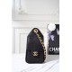 Chanel 26P Black Quilted Caviar Mini Chanel 25 Hobo
