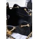 Chanel 26P Black Quilted Caviar Mini Chanel 25 Hobo