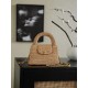 CHANEL Braided Raffia Mini Shopping Bag Braided Raffia & Gold-Tone Metal  Dark Beige