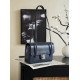 Chanel Small Flap Bag Grained Shiny Calfskin&Gold Tone Metal Dark Blue