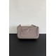 Chanel Maxi Flapbag Grained Calfskin&Silver Tone Metal Light Brown