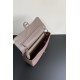 Chanel Maxi Flapbag Grained Calfskin&Silver Tone Metal Light Brown