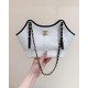 Chanel Maxi shopping bag, Braided raffia, calfskin & gold-tone