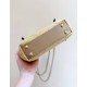 Chanel Maxi shopping bag, Braided raffia, calfskin & gold-tone Apricot