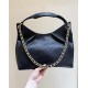 Chanel 26C Dumpling Hobo Black Leather Medium 