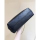 Chanel 26C Dumpling Hobo Black Leather Medium 