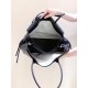 Chanel Large tote, Grained calfskin &gold-tone metal, black