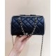 Chanel 25P Quilted Bowling Bag Lambskin Black