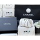 Chanel 25P Quilted Bowling Bag Lambskin White