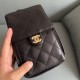NEW Chanel 25S Small HoboBag Dark Brown Grained Calfskin