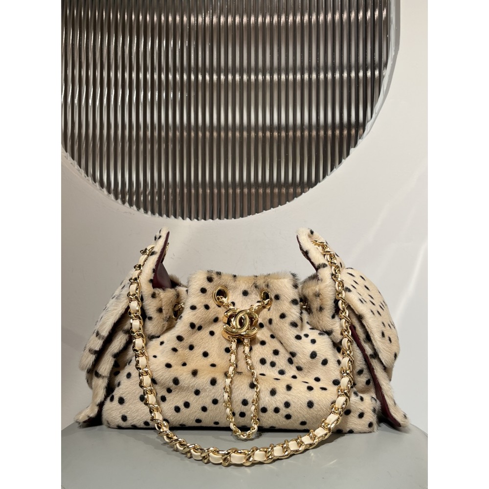 CHANEL 25 Mini Handbag Lambskin & Gold-Tone Metal  Light Beige & Black
