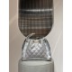 CHANEL 25 Mini Handbag Calfskin & Gold-Tone Metal Silver