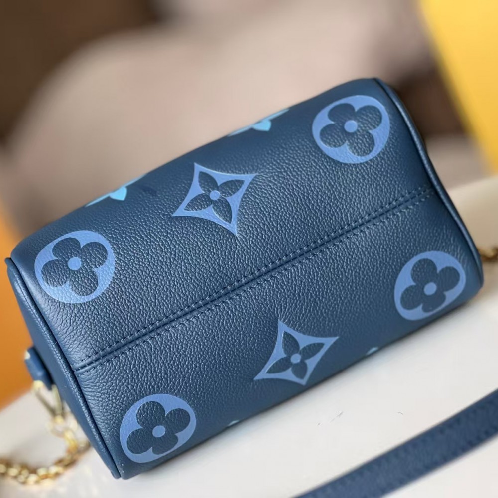 LOUIS VUITTON Empreinte Monogram Giant Speedy Bandouliere 20 Degrade Blue