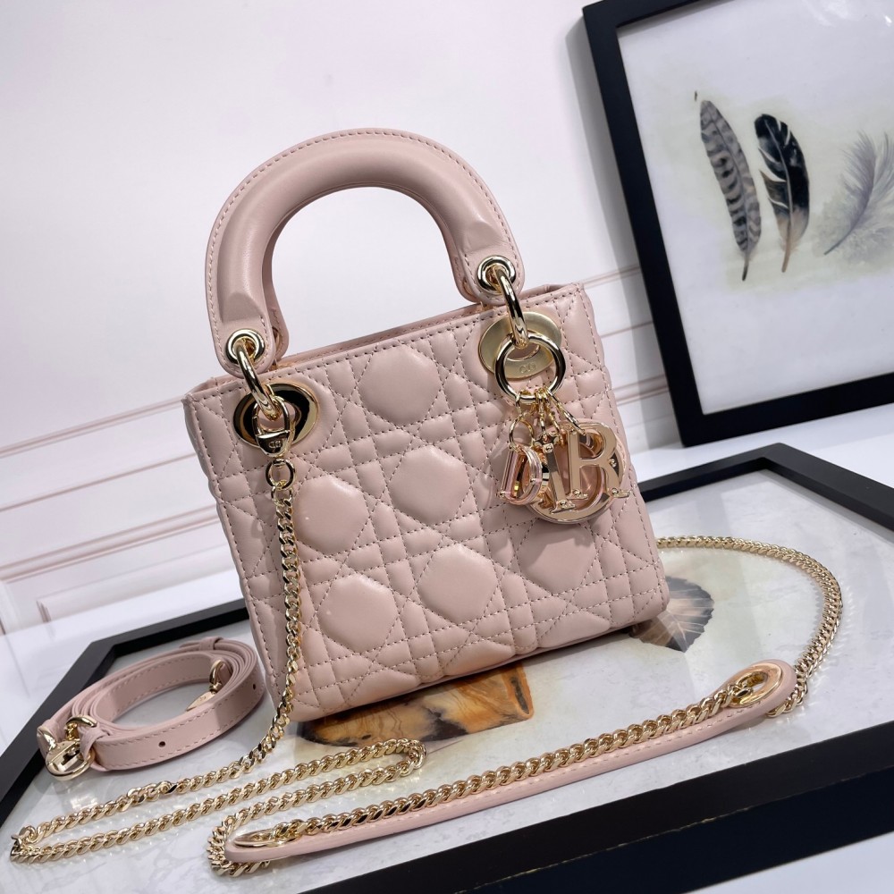 Mini Lady Dior Bag Blush