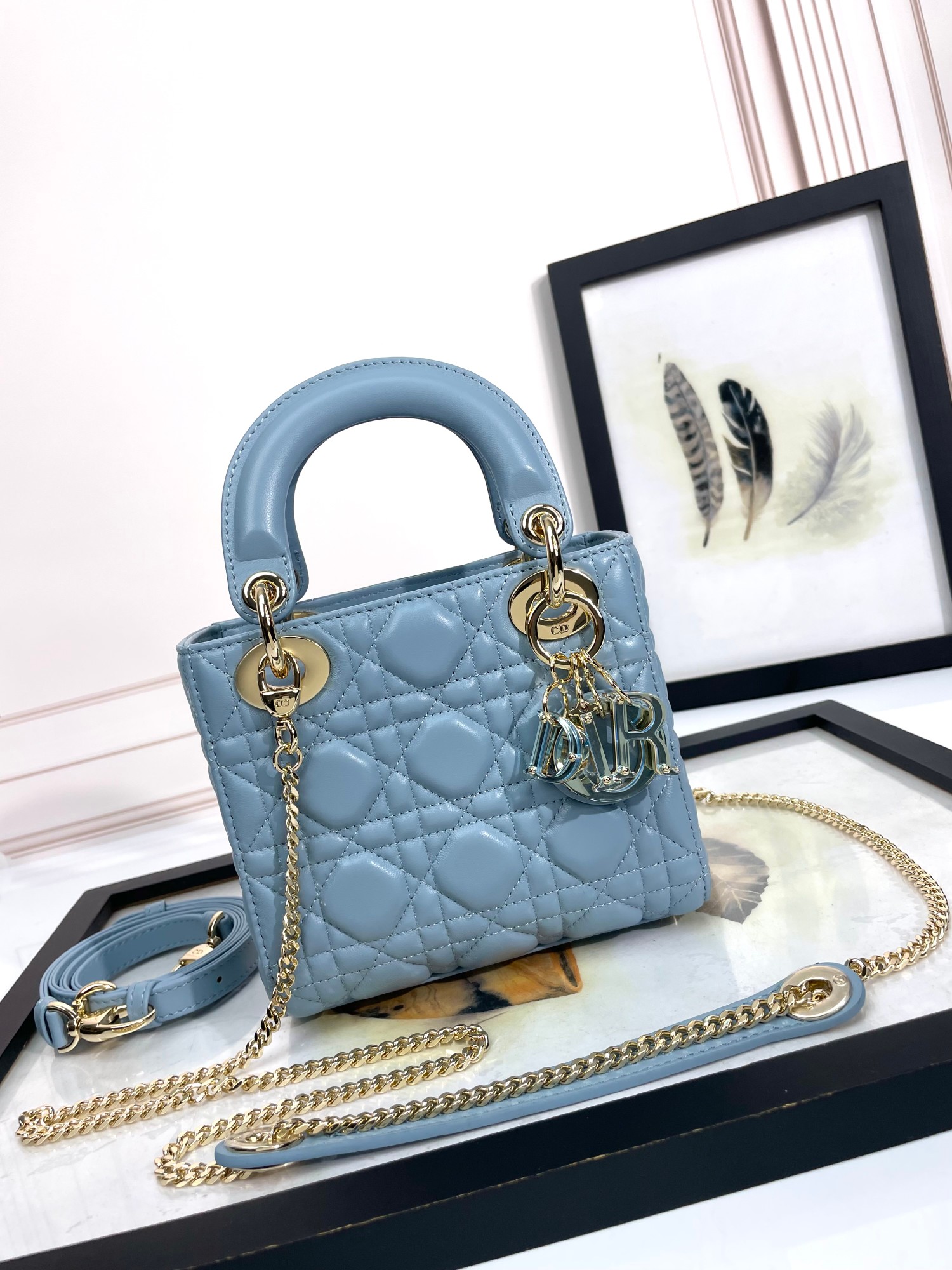 Mini Lady Dior Bag Blush