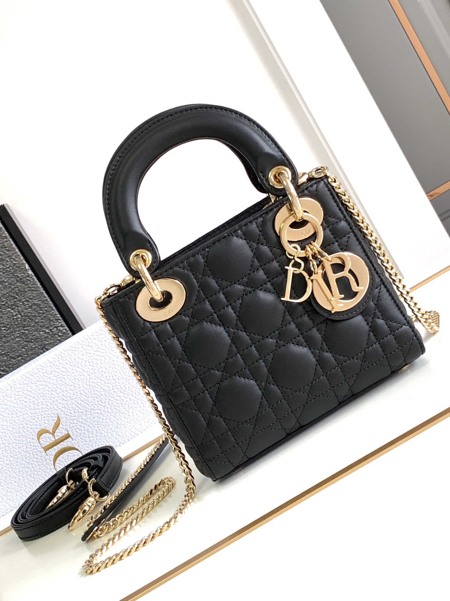 CHRISTIAN DIOR Mini Lady  Bag Red