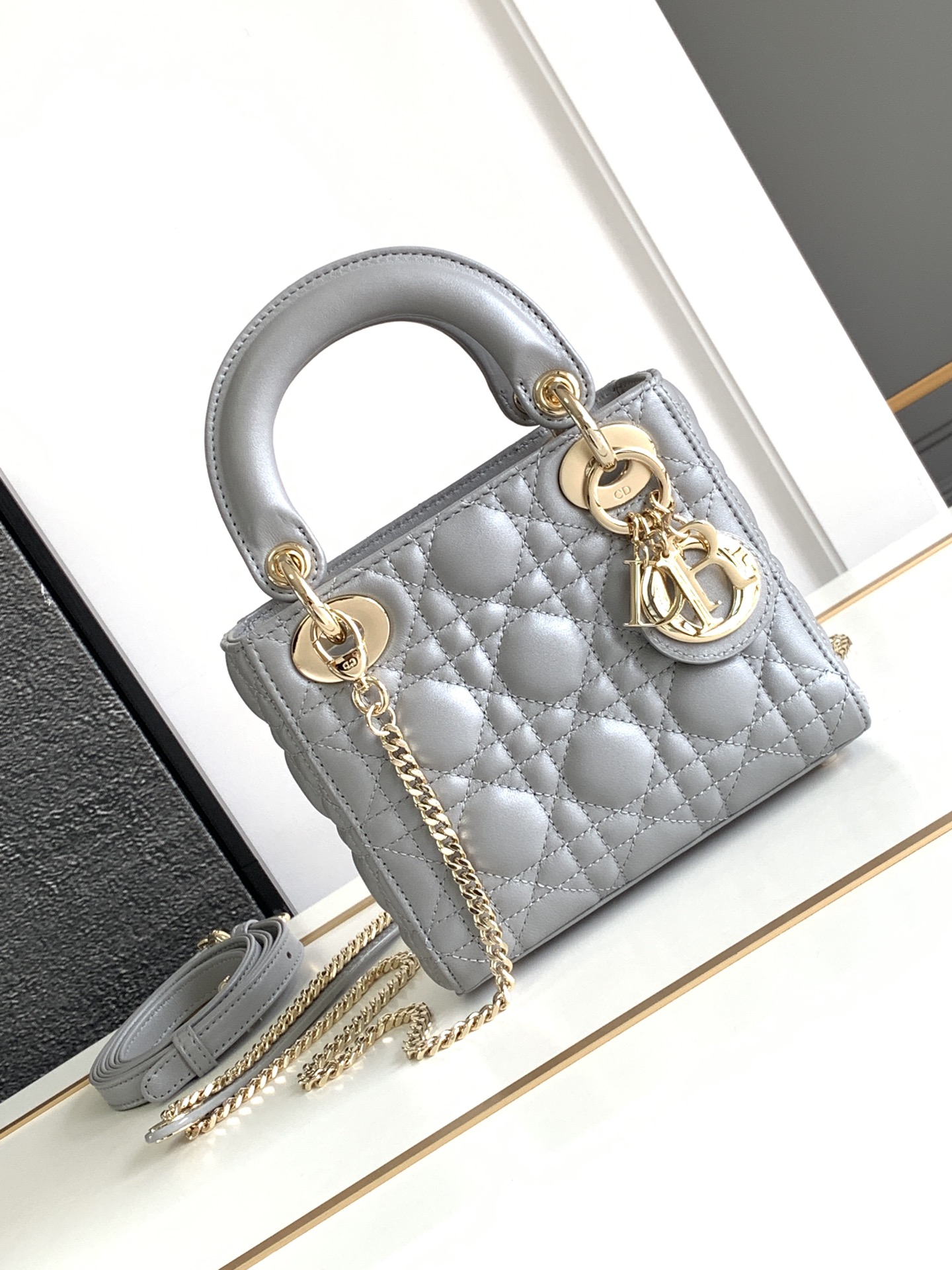 CHRISTIAN DIOR Mini Lady  Bag Red