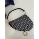 Saddle Bag with Strap Blue Dior Oblique Jacquard Saddle Bag with Strap Blue Dior Oblique Jacquard