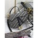 Saddle Bag with Strap Blue Dior Oblique Jacquard (25.5 x 20 x 6.5 cm) Saddle Bag with Strap Blue Dior Oblique Jacquard (25.5 x 20 x 6.5 cm)