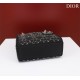 CHRISTIAN DIOR Satin Crystal Cannage Mini Lady Dior Black CHRISTIAN DIOR Satin Crystal Cannage Mini Lady Dior Black