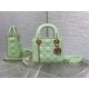 Mini Lady Dior My ABCDior Bag Light Mint Green Cannage Lambskin