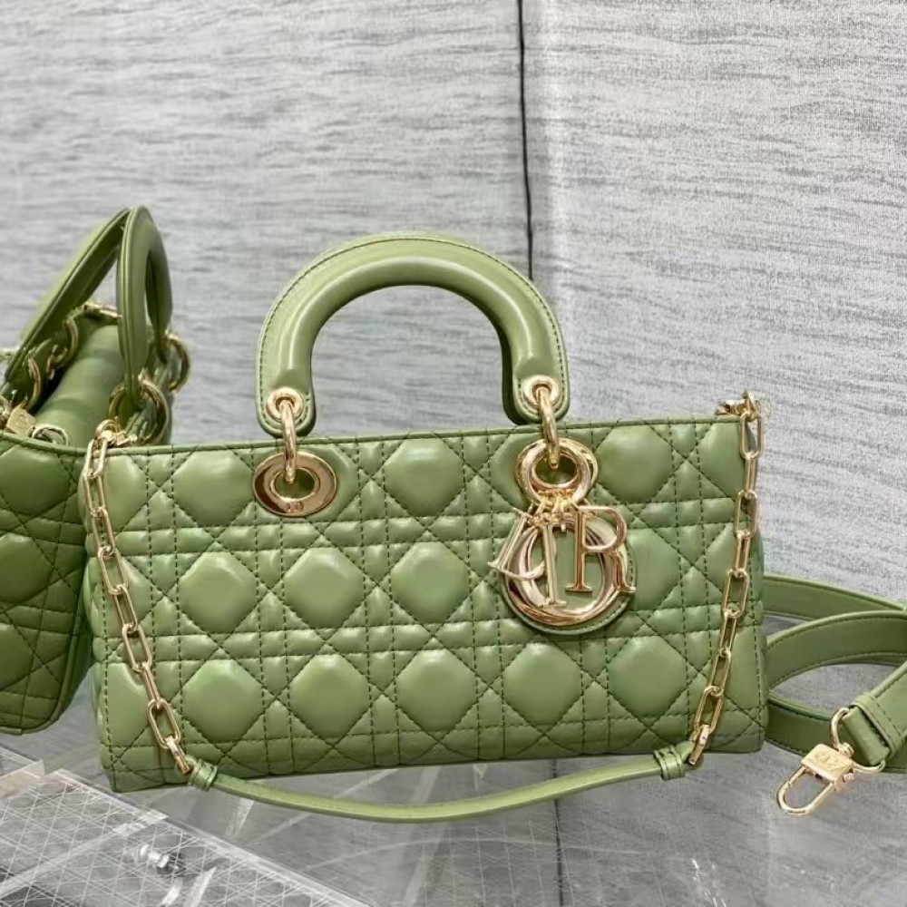 DIOR Medium Lady D-Joy Bag Green