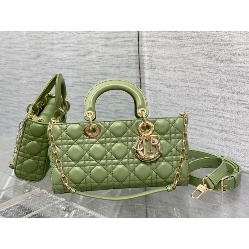 DIOR Medium Lady D-Joy Bag Green