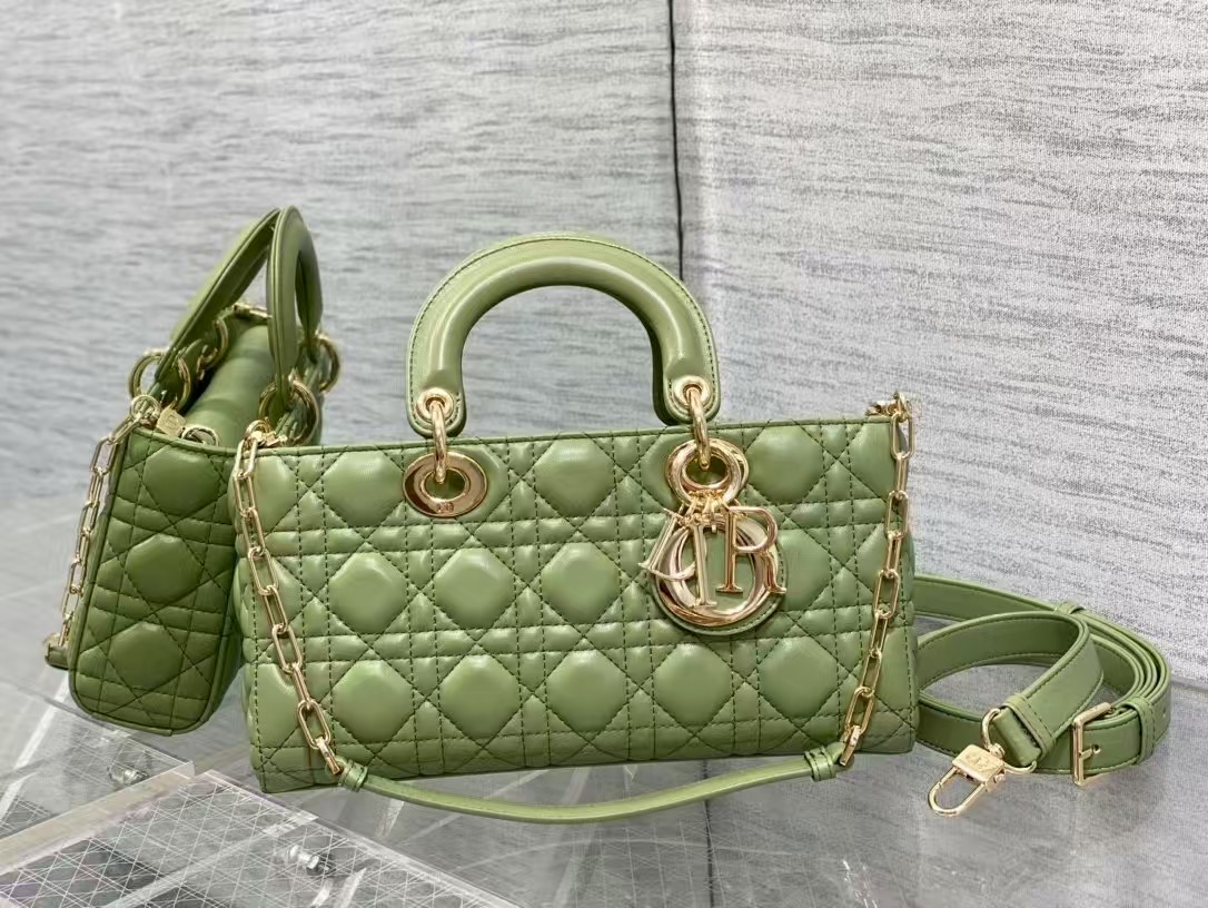 DIOR Medium Lady D-Joy Bag Green
