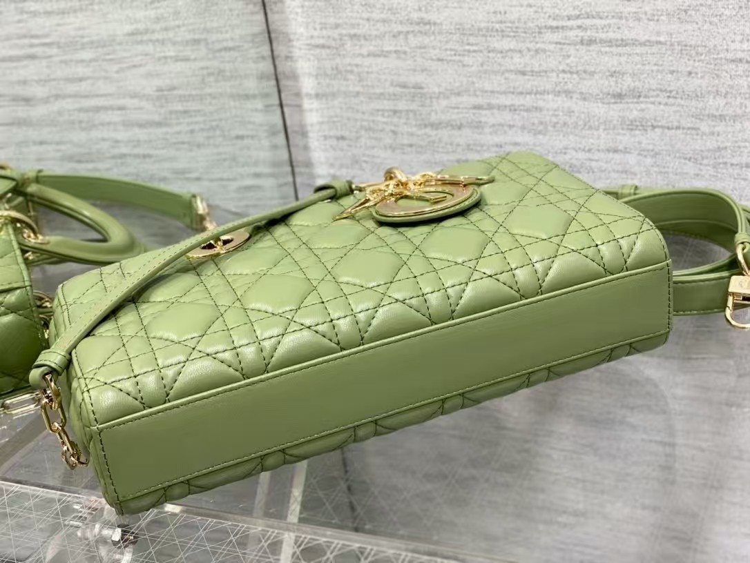 DIOR Medium Lady D-Joy Bag Green