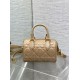 DIOR Groove 20 Bag Pale Blue Macrocannage Calfskin