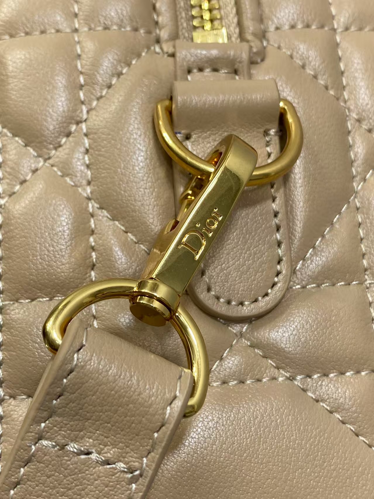 DIOR Groove 20 Bag Pale Blue Macrocannage Calfskin