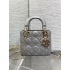 Mini Lady Dior Grey Lambskin Bag
